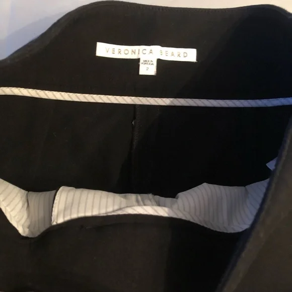 VERONICA BEARD Jaina Pants Black Crop Trousers size 2 small - Picture 8 of 10